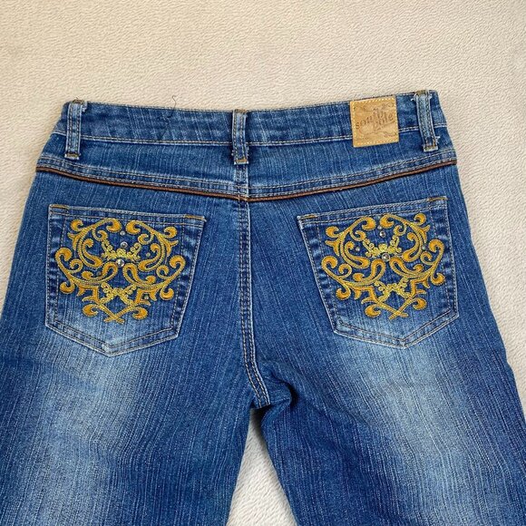 Southpole Women's Jeans Size 7 Flared Leg Casual Style - Picture 11 of 14